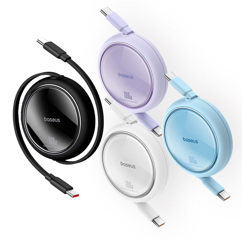 Baseus Cable Retráctil Free2Draw Mini USB-C a USB-C 100W