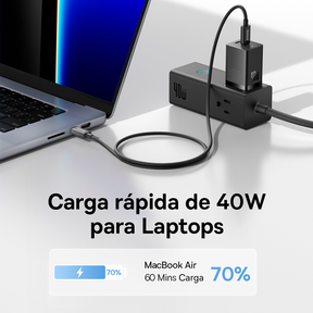 Baseus Cargador GaN5 Pro de 2 puertos USB-C de 40 W