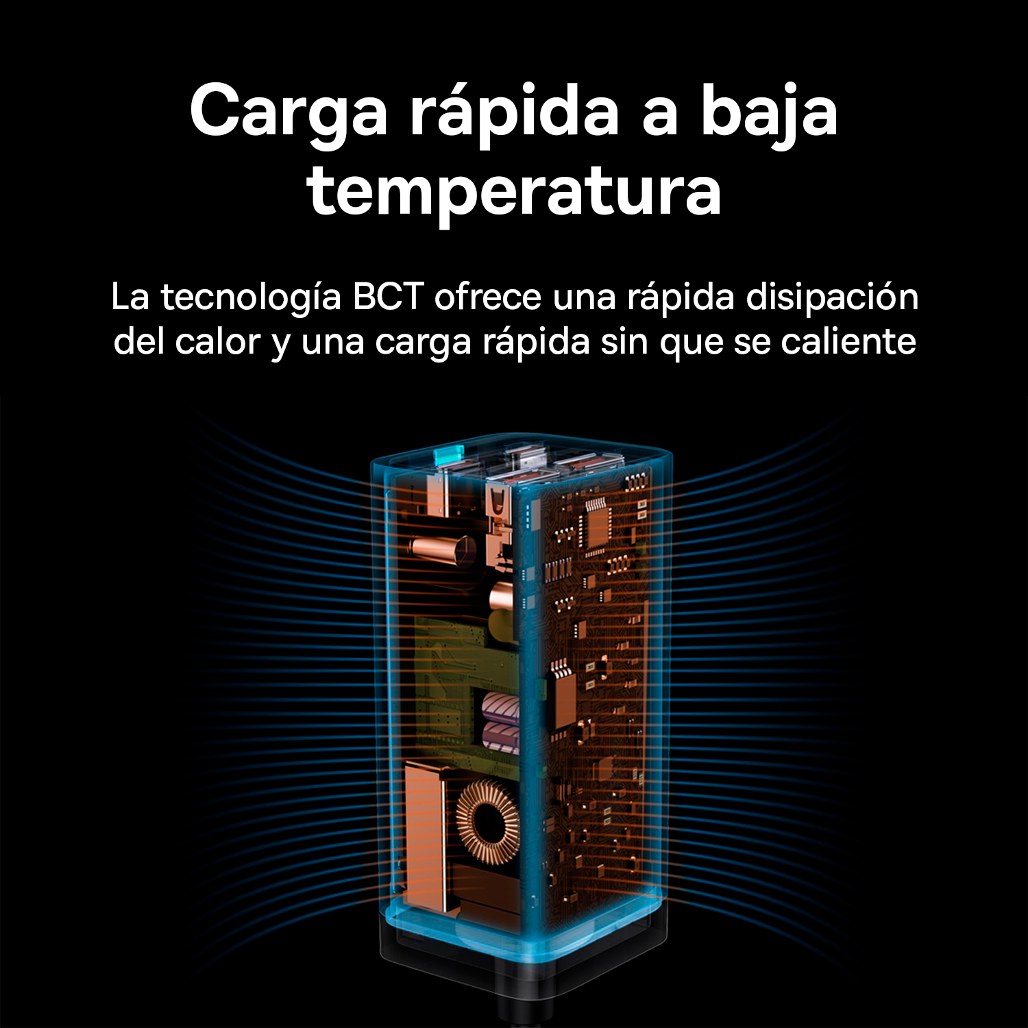 Baseus Cargador de escritorio GaN3 Pro de 4 puertos 100W