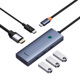 Baseus Adaptador USB-C UltraJoy de 5 puertos HUB