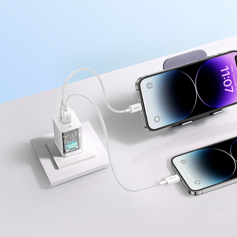 Baseus Cargador GaN5 Pro de 2 puertos USB-C de 40 W