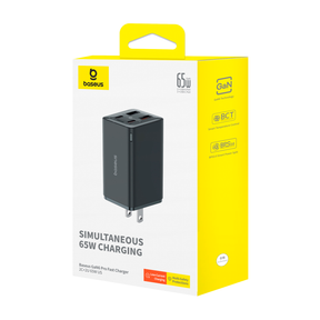 Baseus GaN6 Pro Cargador rápido de 4 puertos 65W