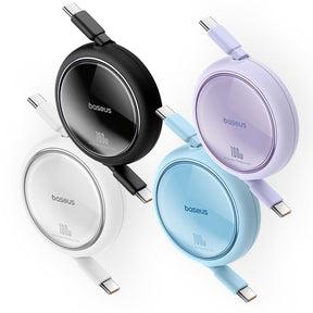 Baseus Cable Retráctil Free2Draw Mini USB-C a USB-C 100W