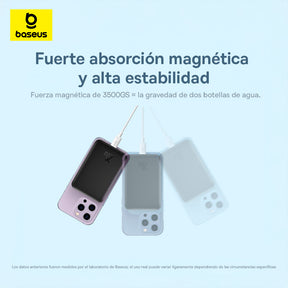 Baseus Mini Power Bank Inalámbrico Magnético 10000mAh 20W