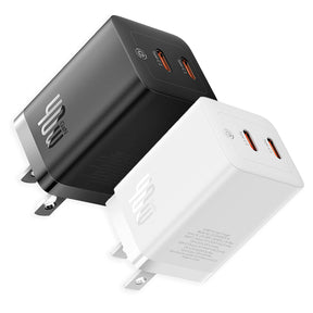 Baseus Cargador GaN5 Pro de 2 puertos USB-C de 40 W