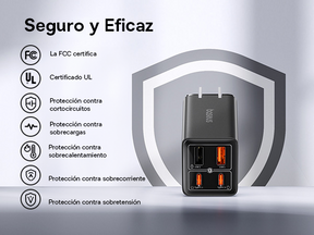 Baseus GaN6 Pro Cargador rápido de 4 puertos 65W