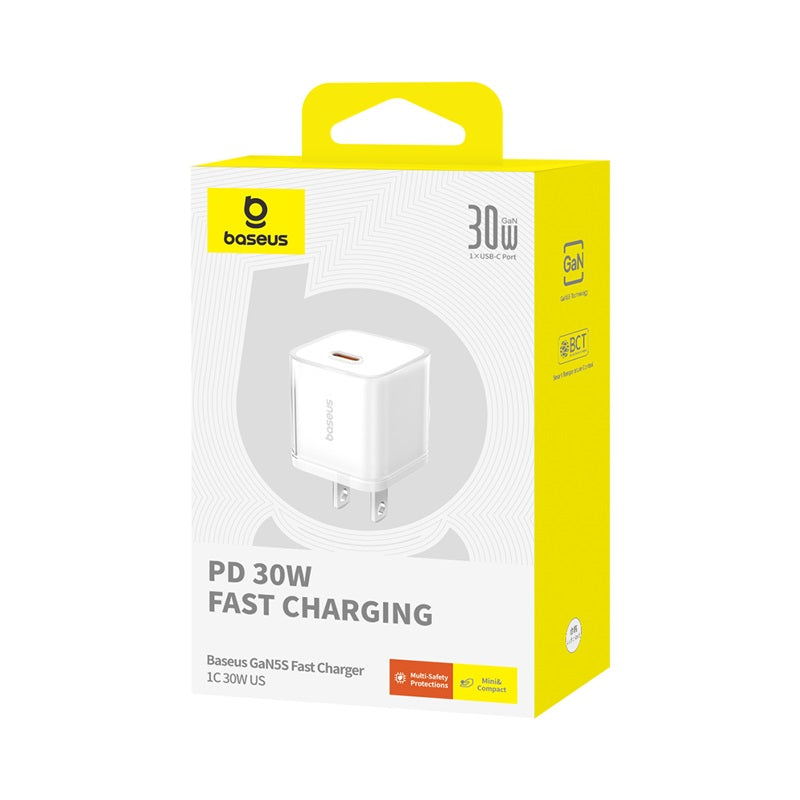 Baseus Cargador rápido GaN5S USB-C de 30W