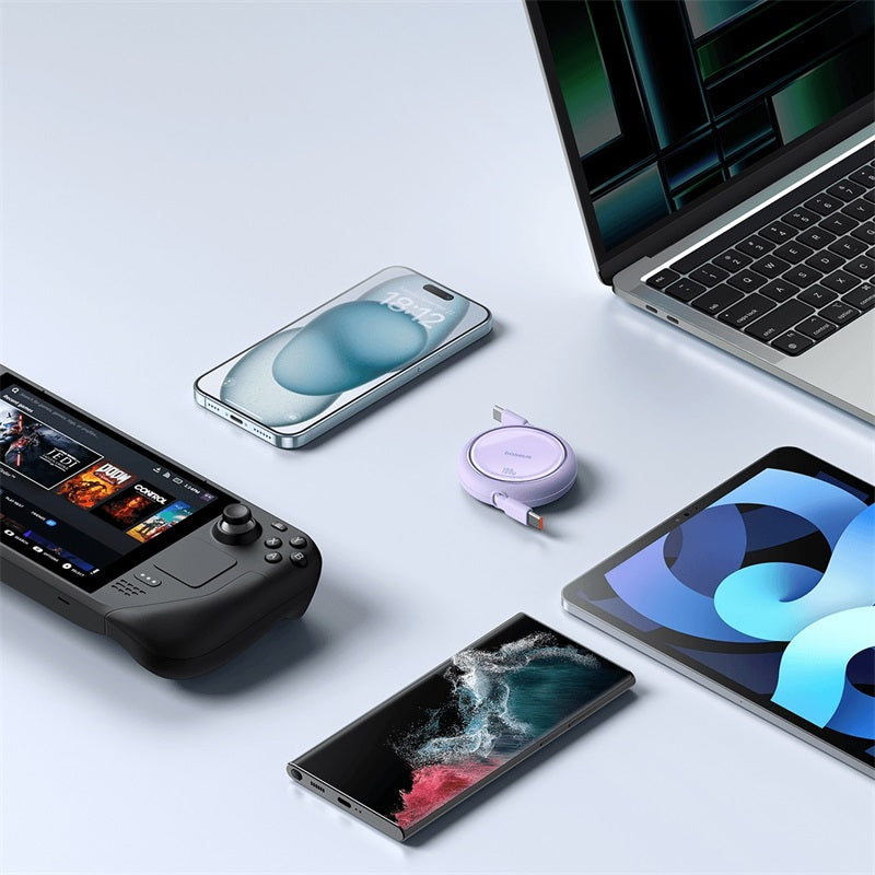 Baseus Cable Retráctil Free2Draw Mini USB-C a USB-C 100W