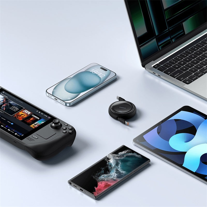 Baseus Cable Retráctil Free2Draw Mini USB-C a USB-C 100W