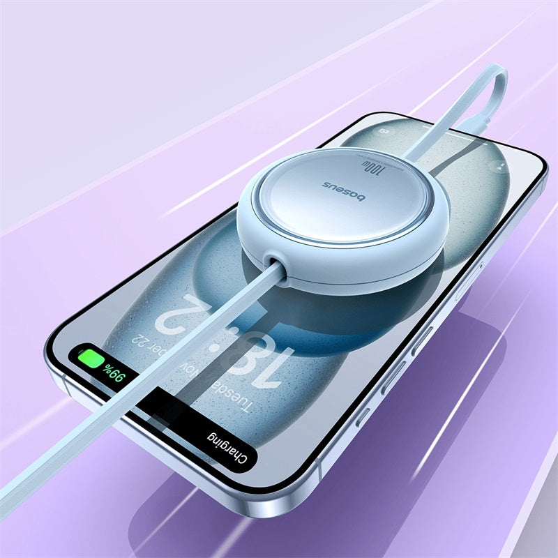 Baseus Cable Retráctil Free2Draw Mini USB-C a USB-C 100W