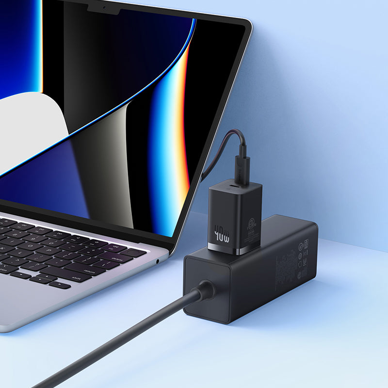 Baseus Cargador GaN5 Pro de 2 puertos USB-C de 40 W