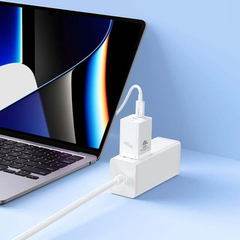 Baseus Cargador GaN5 Pro de 2 puertos USB-C de 40 W