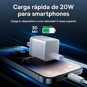 Baseus Cargador rápido GaN5S USB-C de 20W