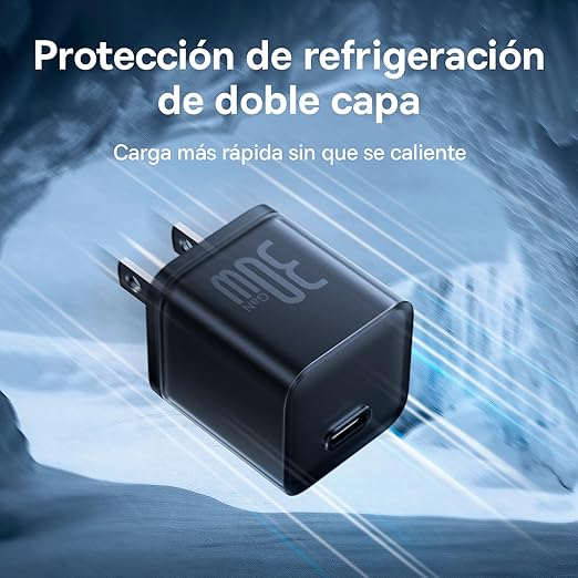 Baseus Cargador rápido GaN5S USB-C de 30W