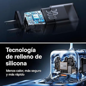 Baseus Cargador rápido GaN5S USB-C de 30W