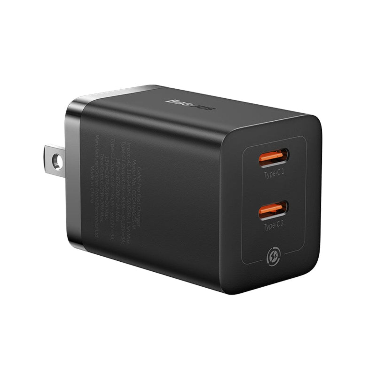 Baseus Cargador GaN5 Pro de 2 puertos USB-C de 40 W