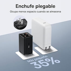 Baseus GaN6 Pro Cargador rápido de 4 puertos 65W