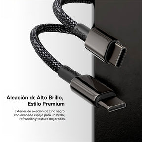 Baseus Tungsten Gold Cable USB-C a USB-C de 100W