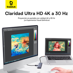 Baseus Adaptador USB-C UltraJoy de 5 puertos HUB