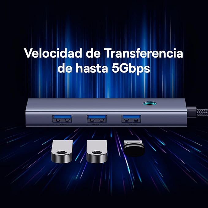 Baseus Adaptador USB-C UltraJoy de 7 puertos HUB