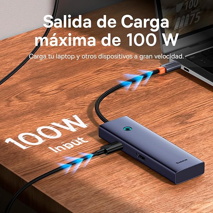 Baseus Adaptador USB-C UltraJoy de 7 puertos HUB