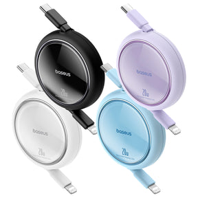 Baseus Free2Pull Cable Retráctil de USB-C a Lightning 20W